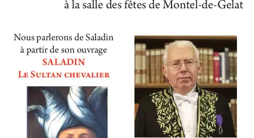 LIVRES EN COMBRAILLES-JEAN-MICHEL MOUTON-17 OCTOBRE 2026-DISCUSSION SUR SON OUVRAGE "SALADIN LE SULTAN CHEVALIER"