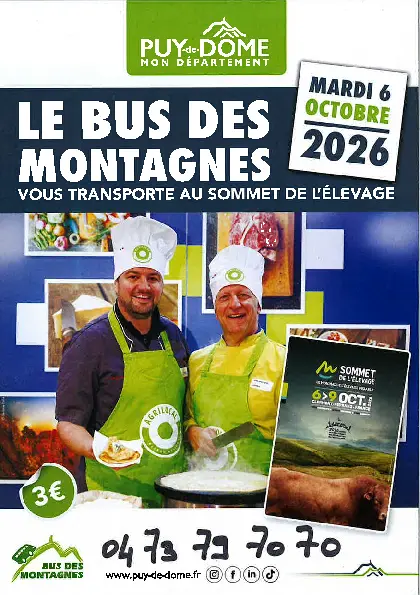 SOMMET DE L'ELEVAGE - BUS DES MONTAGNES - 6 OCTOBRE 2026