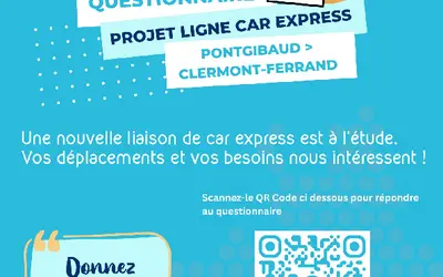 Questionnaire - Projet de car express Pontgibaud - Clermont-Ferrand