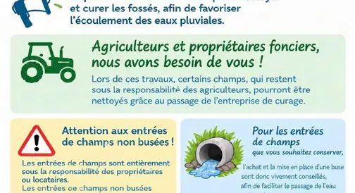 INFO TRAVAUX - Curage des foss&eacute;s -