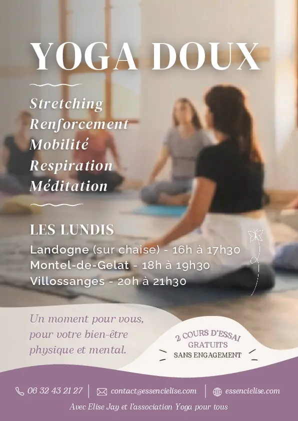 COURS DE YOGA MONTEL DE GELAT